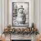 Vintage Snowman Christmas Wall Art II - view 2