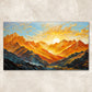 Canvas Print: "Alpenglow Majesty"