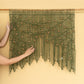 Aura Olive Latte Macrame Window Curtain