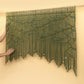 Aura Olive Sage Macrame Window Curtain