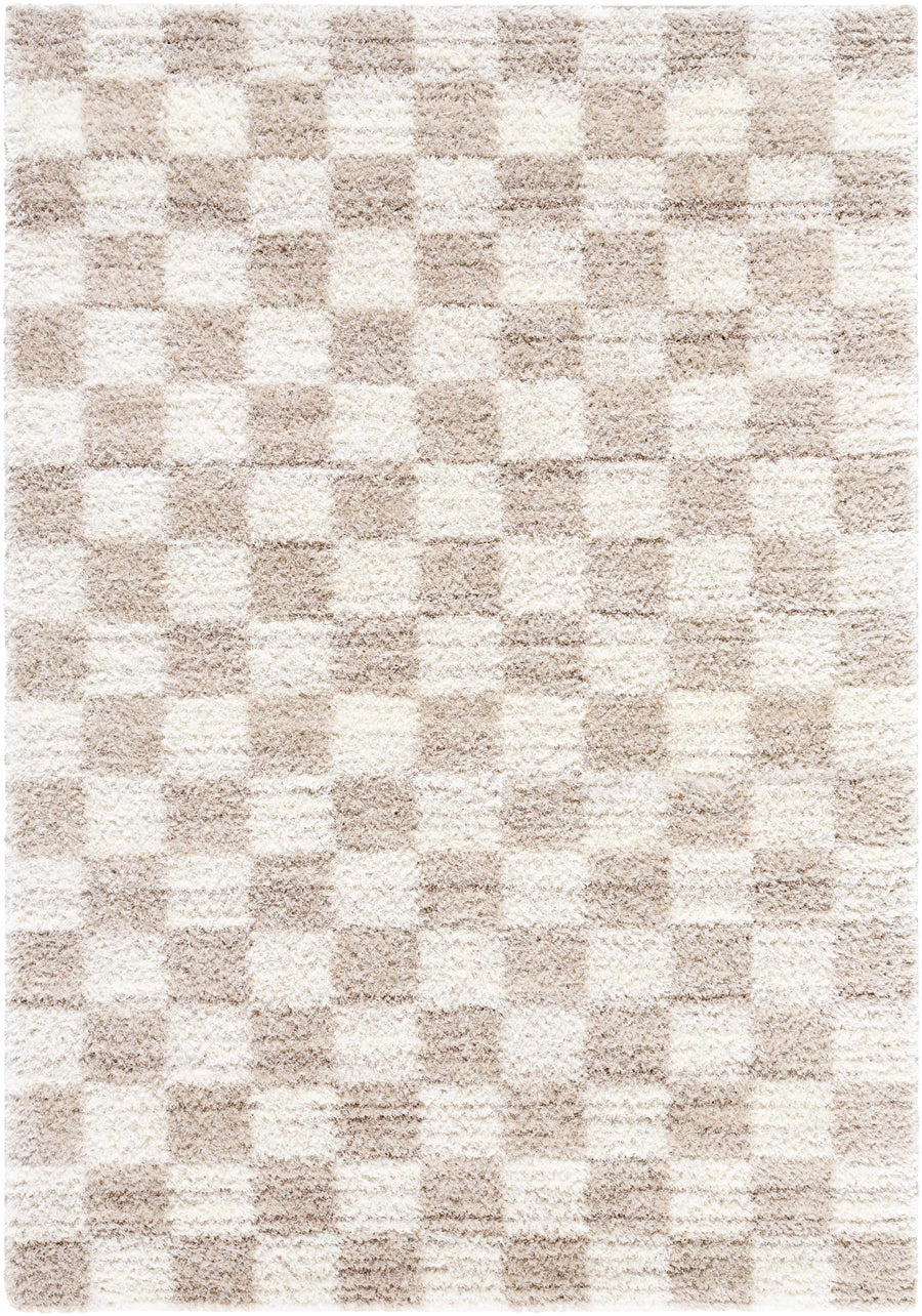 Belita Beige Luxe Shag Area Rug