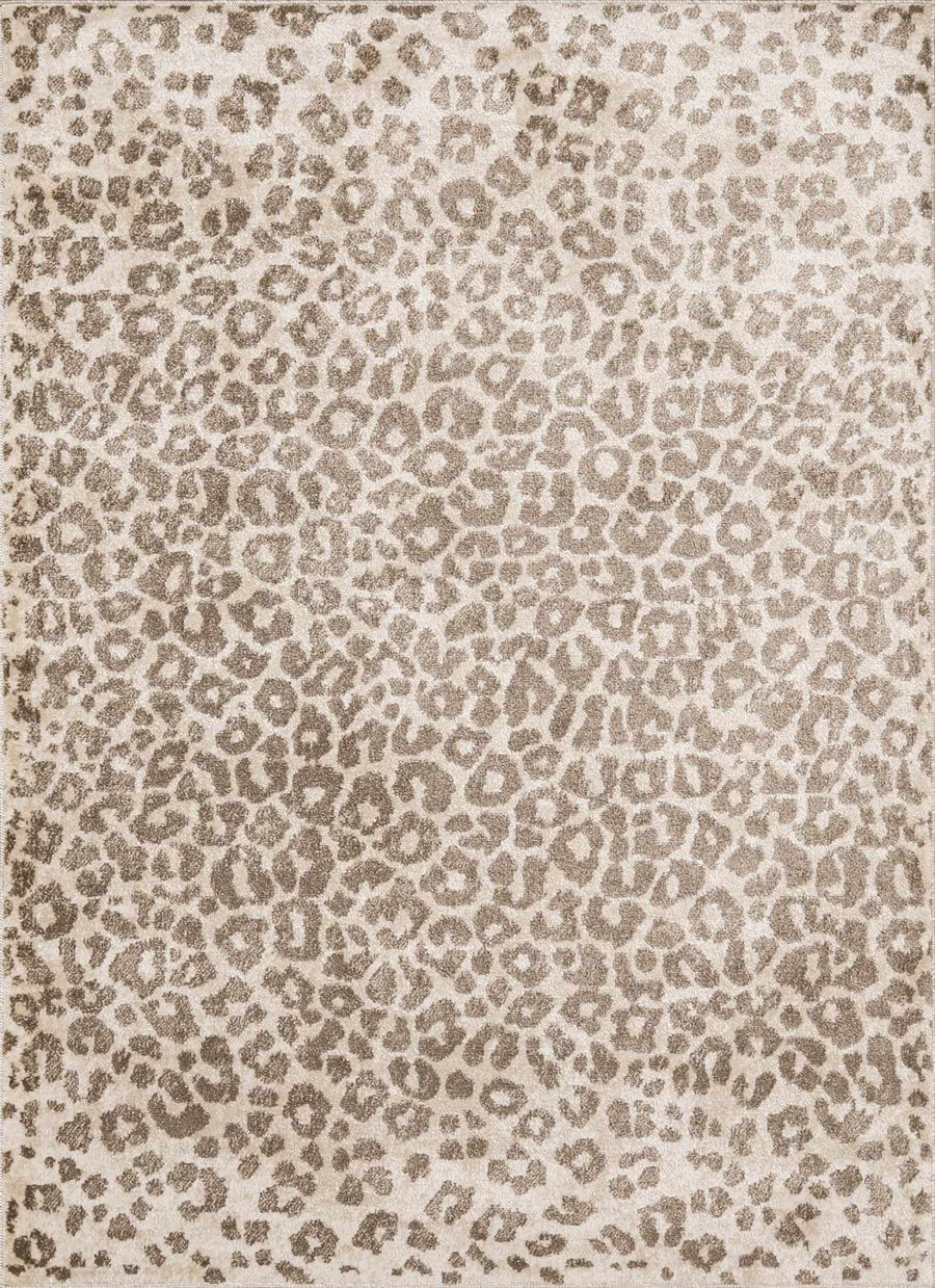 Tan Bonhill Leopard Print Area Rug