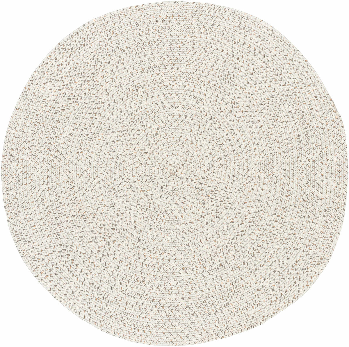 Beige Braided Faux Jute Outdoor Rug