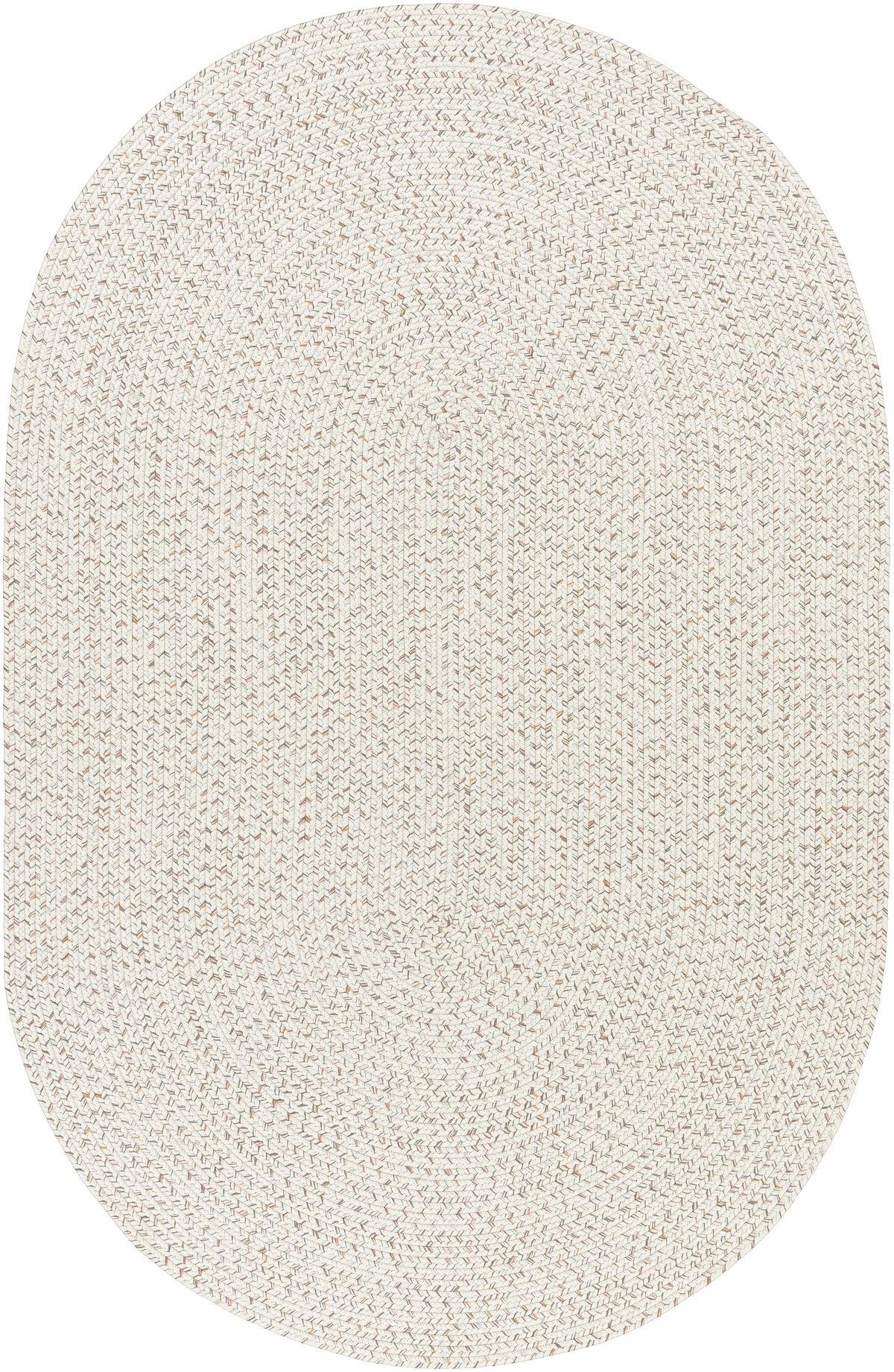Beige Braided Faux Jute Outdoor Rug