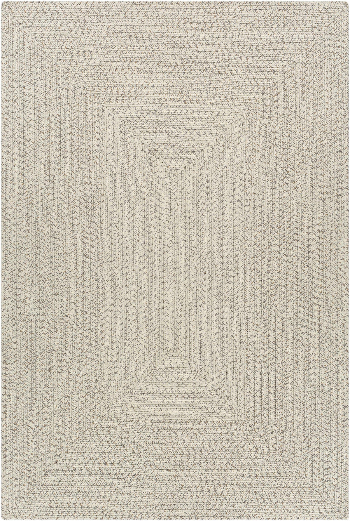 Beige Braided Faux Jute Outdoor Rug