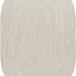 Beige Braided Faux Jute Outdoor Rug