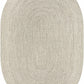 Beige Braided Faux Jute Outdoor Rug