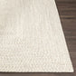 Beige Braided Faux Jute Outdoor Rug