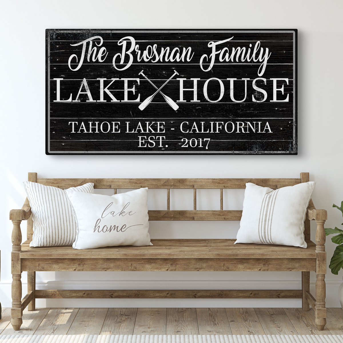 Family Lake House Paddle Sign II