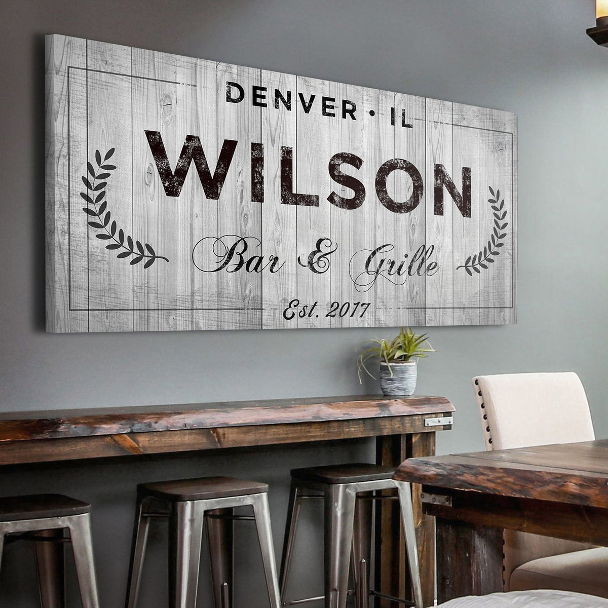 Bar and Grill Sign IV