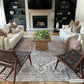 Barny Beige Flat Pile Washable Rug