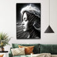 Monochrome Serene Woman Wall Art