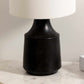 Canayan Black and Natural Resin Table Lamp