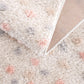 Cansu Pink & Cream Dotted Area Rug