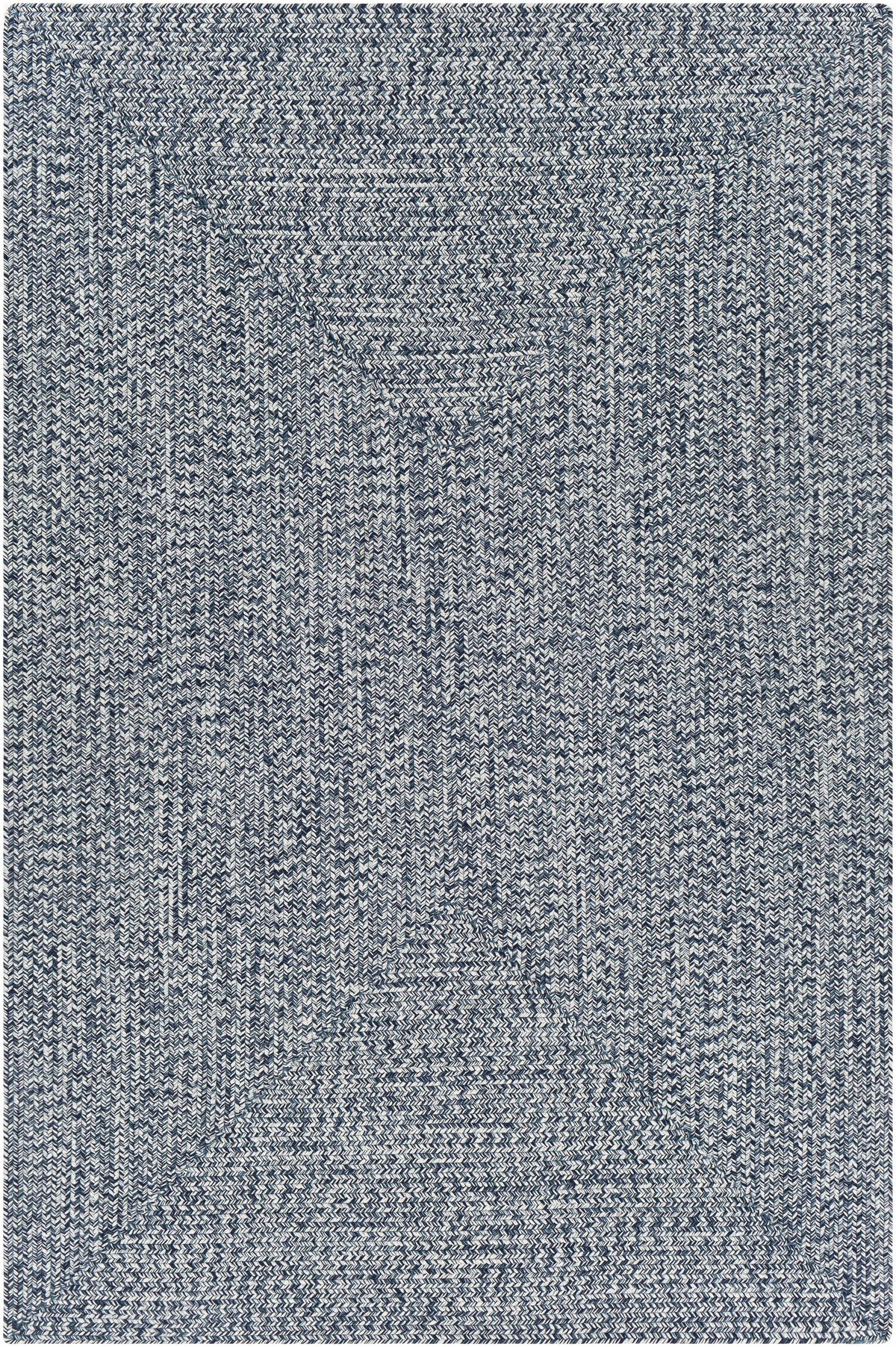 Blue Braided Faux Jute Outdoor Rug