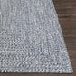 Blue Braided Faux Jute Outdoor Rug