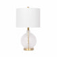 Ciel Contemporary Glass Textured Table Lamp