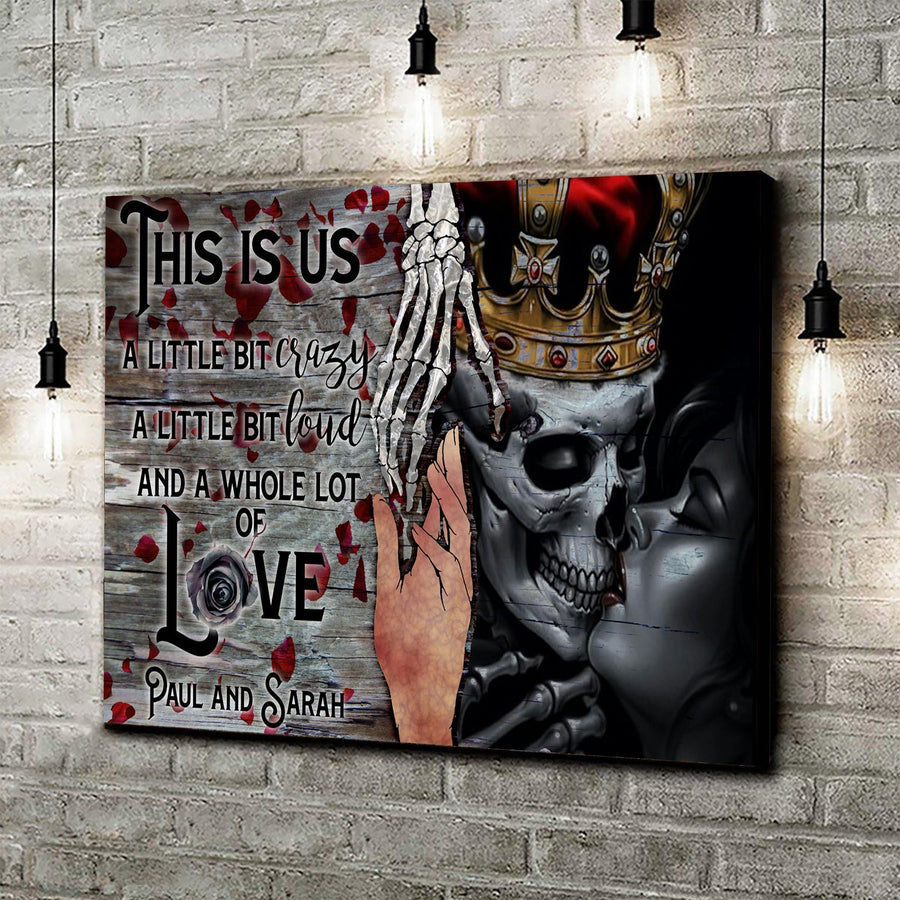 This Is Us Personalized Gothic Couple Sign - Ideal Gothic Decor For Home