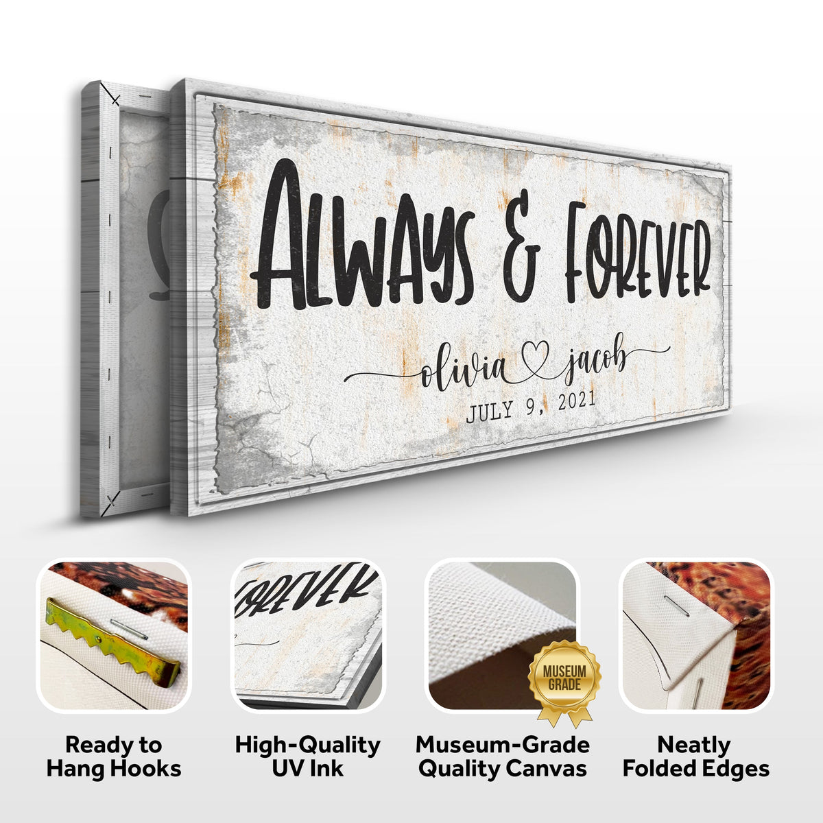 Always And Forever Couple Sign