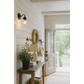 Clear Tiered Bell Wall Sconce