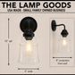 Clear Tiered Bell Wall Sconce