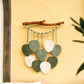 Coda Green Macrame Leaves with Flower Tassel