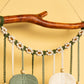 Coda Green Macrame Leaves with Flower Tassel