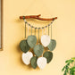 Coda Green Macrame Leaves with Flower Tassel
