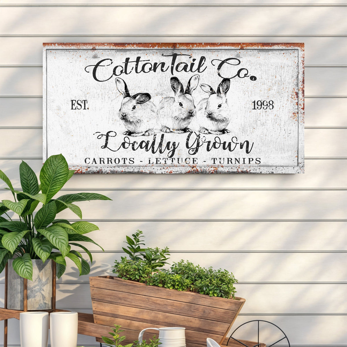 Vintage Cottontail Co Easter Sign III - view 3