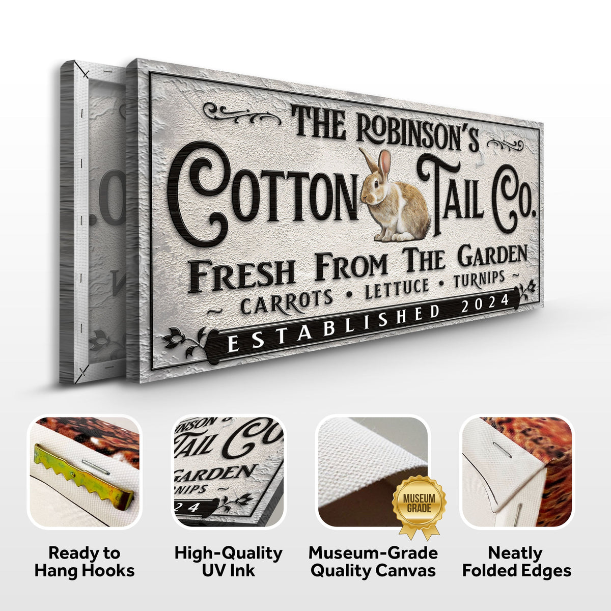 Vintage Cottontail Co Easter Sign - view 6
