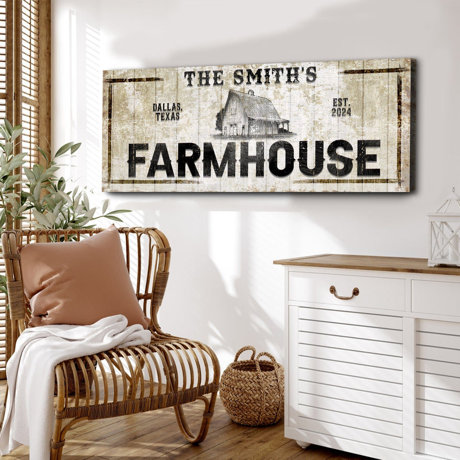 Custom Rustic Farmhouse Sign