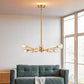 Modern Crystal Golden Chandelier 9 Lights Fixture