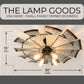 Farmhouse Windmill STATIONARY Ceiling Light | 30" Flush Mount