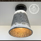 Distressed Large Corrugated Galvanized Barn Ceiling Light