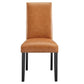 Parcel Dining Faux Leather Side Chair by Modway