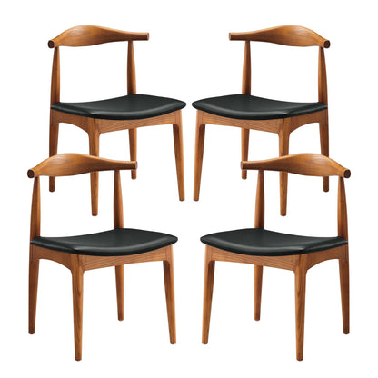 Tracy Wood Dining Chairs Set of 4 by Modway