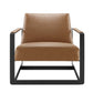 Seg Vegan Leather Accent Chair by Modway