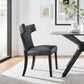 Curve Vegan Leather Dining Chair by Modway