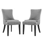 Marquis Fabric Dining Side Chair Set of 2 by Modway