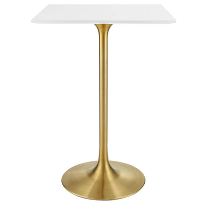Lippa 28" Square Wood Bar Table by Modway