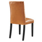 Duchess Vinyl Dining Chair Set of 2 by Modway