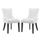 Marquis Faux Leather Dining Chair Set of 2 by Modway