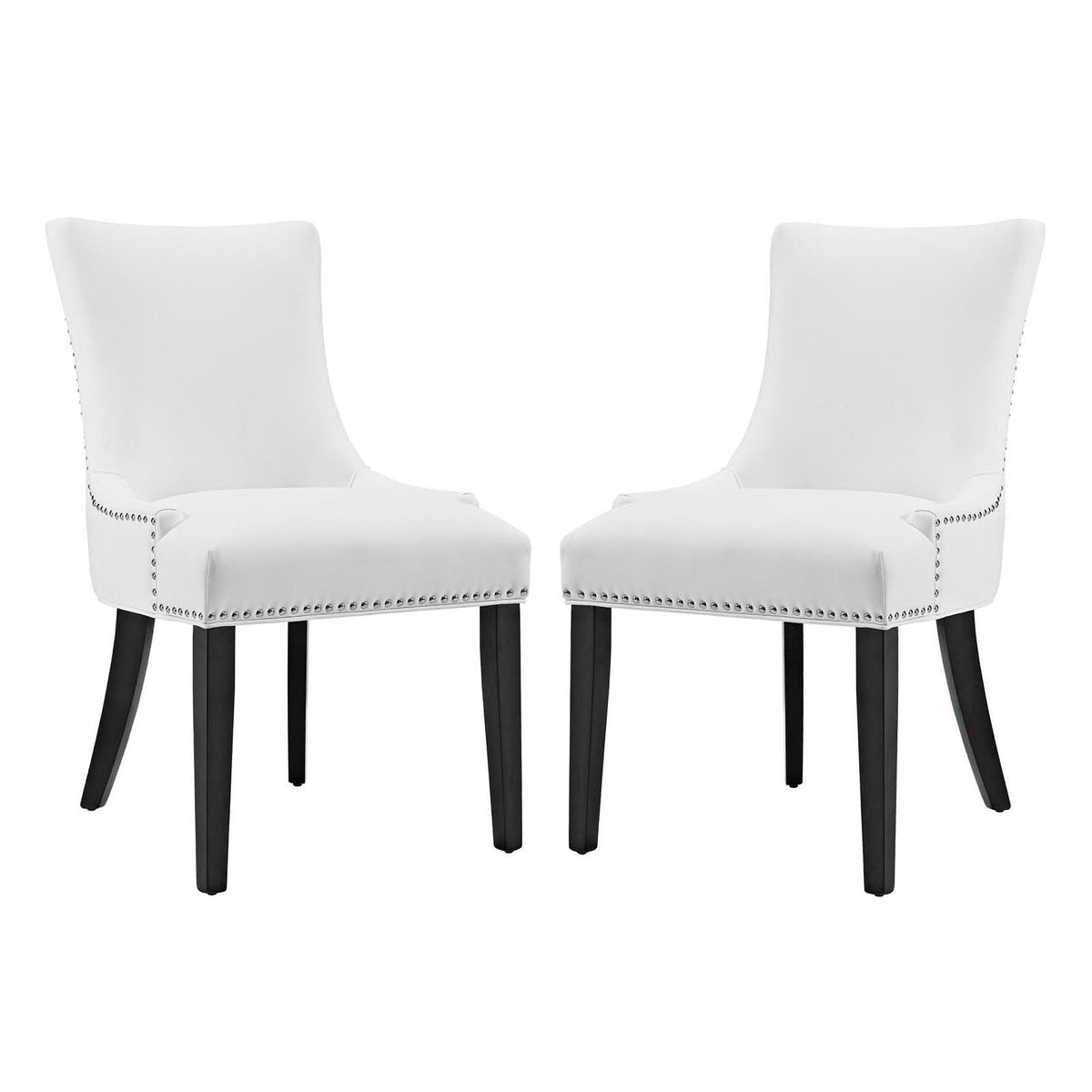 Marquis Faux Leather Dining Chair Set of 2 by Modway
