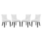 Marquis Faux Leather Dining Chair Set of 4 by Modway