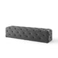 Amour 72" Tufted Button Entryway Performance Velvet Bench by Modway