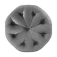 Amour Tufted Button Round Performance Velvet Ottoman by Modway