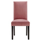 Parcel Performance Velvet Dining Side Chairs Set of 2 by Modway