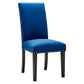 Parcel Performance Velvet Dining Side Chairs Set of 2 by Modway