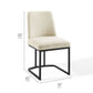 Amplify Sled Base Upholstered Fabric Dining Side Chair by Modway
