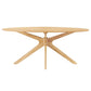 Crossroads 71" Oval Wood Dining Table by Modway